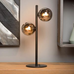 Retro tafellamp Tycho, Zwart