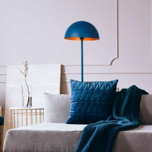 Blauwe moderne vloerlamp, Siemon, metaal