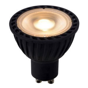 Zwarte GU10 LED lamp, 5 Watt, Dimbaar