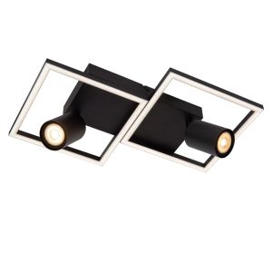 Zwarte plafonnière modern, Arianne