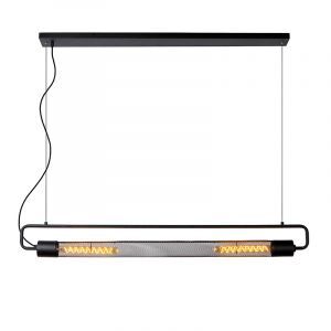 Zwarte hanglamp Calixt, metaal