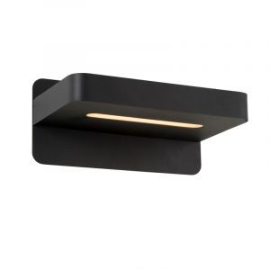 Zwarte wandlamp Atkin, metaal, met schakelaar