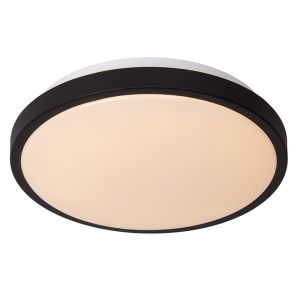 Zwarte badkamer plafondlamp modern, Dasher, 12W, 2700K LED, IP44