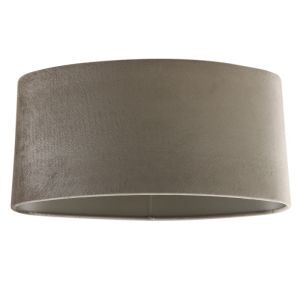 40 cm ovale velours taupe lampenkap, Rody