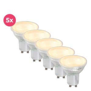Dimbare transparante GU10 LED lamp Antonie, 5W, warm wit