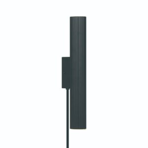 Zwarte up down wandlamp modern, Vico, met schakelaar