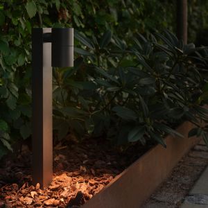 Zwarte buitenlamp modern, Tin, IP44