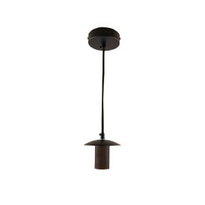 Metalen hanglamp zonder kap zwart, Minne