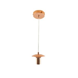 Metalen hanglamp zonder kap brons, Minne