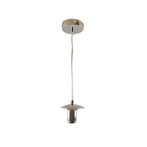 Metalen hanglamp zonder kap chroom, Minne