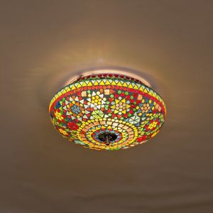 Veelkleurige oosterse plafonnière mozaïek, Mimoun