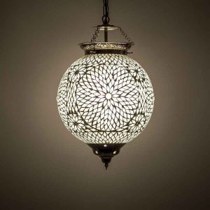 Transparante oosterse hanglamp mozaïek, Aziza