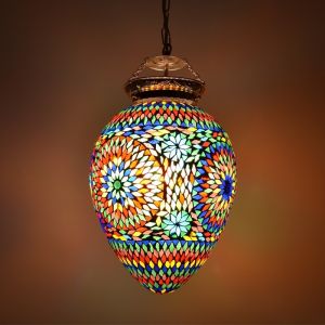 Veelkleurige oosterse hanglamp mozaïek, Isa