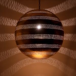 Gouden oosterse hanglamp filigrain, Nimra