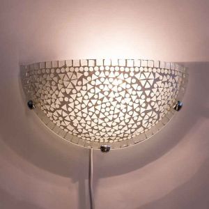 Transparante oosterse wandlamp mozaïek, Haja