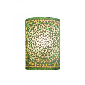 Groene oosterse wandlamp mozaïek, Mahdia