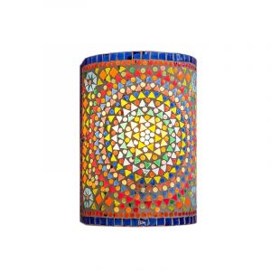 Veelkleurige oosterse wandlamp mozaïek, Mahdia