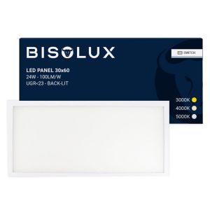 LED paneel 30x60 - 100 lm/W - UGR<23 - verstelbaar wit - back-lit