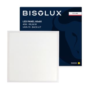 LED paneel 60x60 - 40W - 3000K - UGR<19 - back-lit