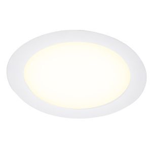 Witte downlight aluminium, Umbriel, 12W, 4000K LED, IP44