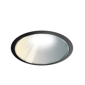 Zwarte downlight aluminium, Maud, 16W, white switch LED, IP22