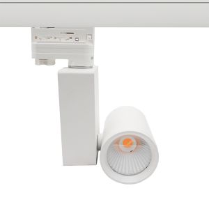 Witte 3-fase spot Deena, 38W, 3000K, Pro