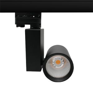 Zwarte 3-fase spot Deena, 38W, 3000K, Pro