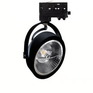 Zwarte 3-fase spot Tirsa, 12W, dim-to-warm, Pro