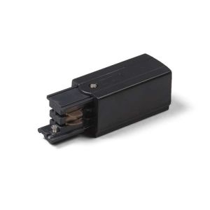Power connector voor 3-fase railverlichting, rechts, zwart, Pro