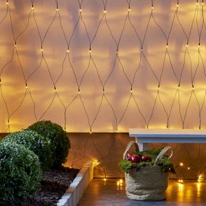Lichtnet 2x1 meter, warm witte LED verlichting, Binnen en buiten