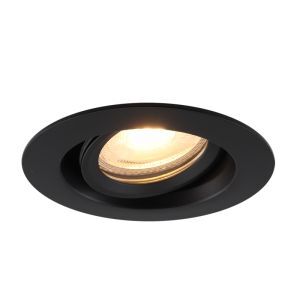 Aluminium badkamer inbouwspot zwart, Jorin, IP65