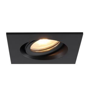 Aluminium badkamer inbouwspot zwart, Jorin, IP65