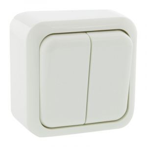 Exin Exo Schakelaar Opbouw Serie, Polarwit