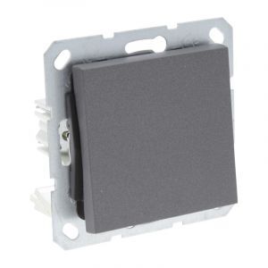 Q-Link S-Line Schakelaar Inbouw Wissel, Zwart/antraciet