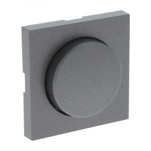 Q-Link S-Line Centraalplaat met Knop Dimmer, Zwart/antraciet