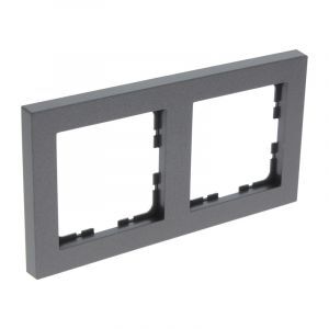 Q-Link S-Line afdekraam 2-voudig, zwart/antraciet