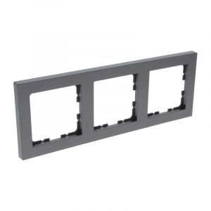 Q-Link S-Line afdekraam 3-voudig, zwart/antraciet