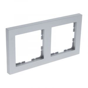 Q-Link S-Line afdekraam 2-voudig, Grijs/aluminium kleurig