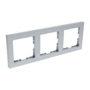 Q-Link S-Line afdekraam 3-voudig, Grijs/aluminium kleurig