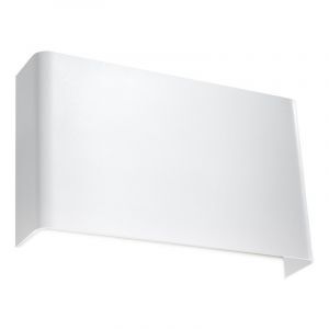 Moderne up down wandlamp Laetitia, wit, aluminium