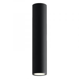 Zwarte opbouwspot Harley, aluminium, 30 cm