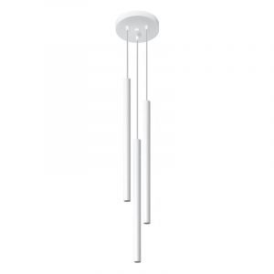 Moderne hanglamp Hillary, wit, aluminium, 3L