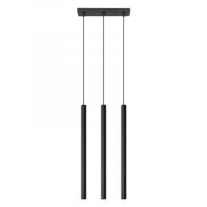 Moderne hanglamp Hillary, zwart, aluminium, 3L