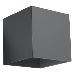 Moderne up down wandlamp Andro, antraciet, aluminium