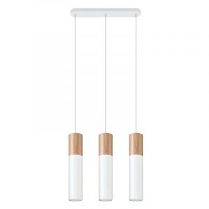 Witte hanglamp Francesca, aluminium, 3L
