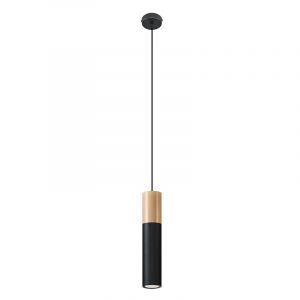Zwarte hanglamp Francesca, aluminium