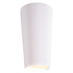 Moderne up down wandlamp Maayke, wit, keramiek