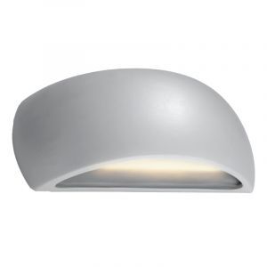 Moderne up down wandlamp Laurenz, grijs, keramiek