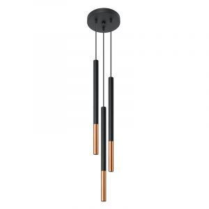 Moderne hanglamp Ilonca, koper, aluminium, 3L