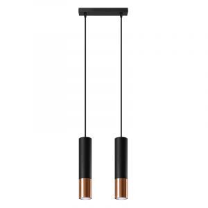 Moderne hanglamp Hediye, koper, aluminium, 2L